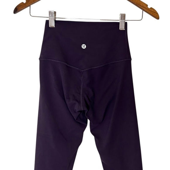 Lululemon Align Crop *19" Black Grape High Waisted Cropped Leggings- Size 2 - Picture 5 of 13